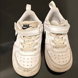 Nike Kids White and Black Sneakers